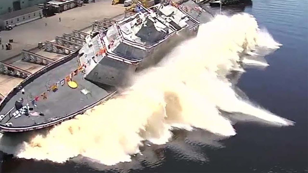Big Ship Launch Compilation | 6 Awesome Ship Launches
