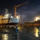 Night Monsoon View Lavgan Shipyard
