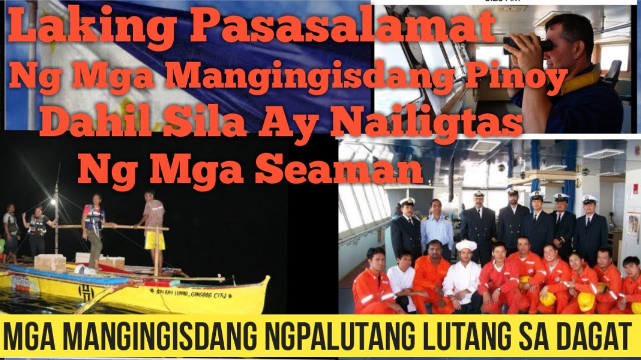 Seaman Nailigtas Ang Mga MAngingisdang Pinoy Matapos Lumubog Ang Bangka Nagpalutang Lutang Sa Dagat