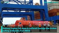 FAIL Cranes incident | Railway engine Falling down broken at Mundra Port